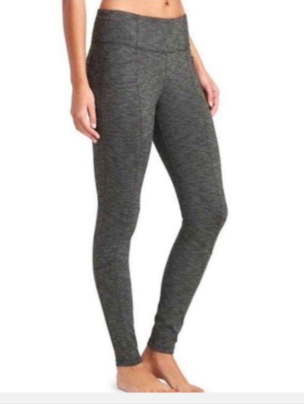 Athleta High Wasited Metro Leggings in Gray Space Dye